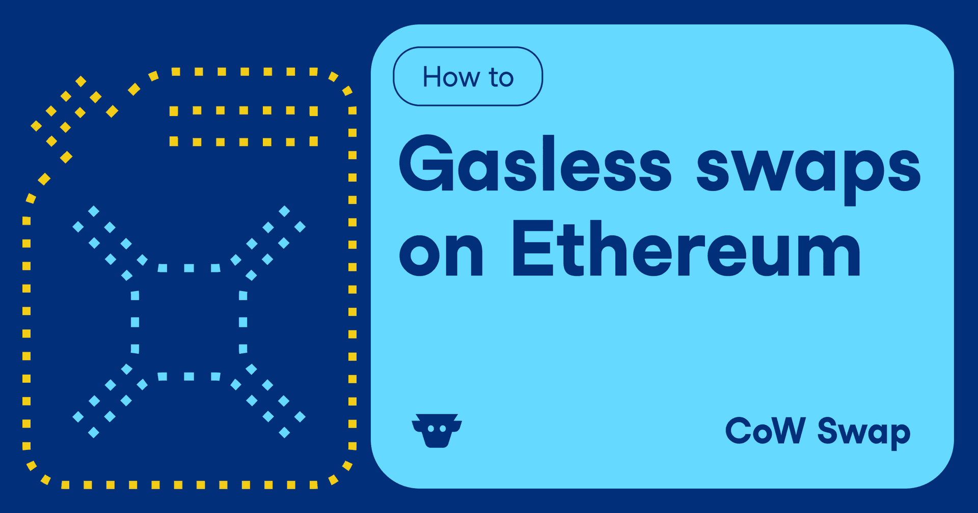 Cover image for article: How to: Gasless swaps on Ethereum